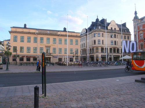 Link&ouml;ping commercial market plaza.